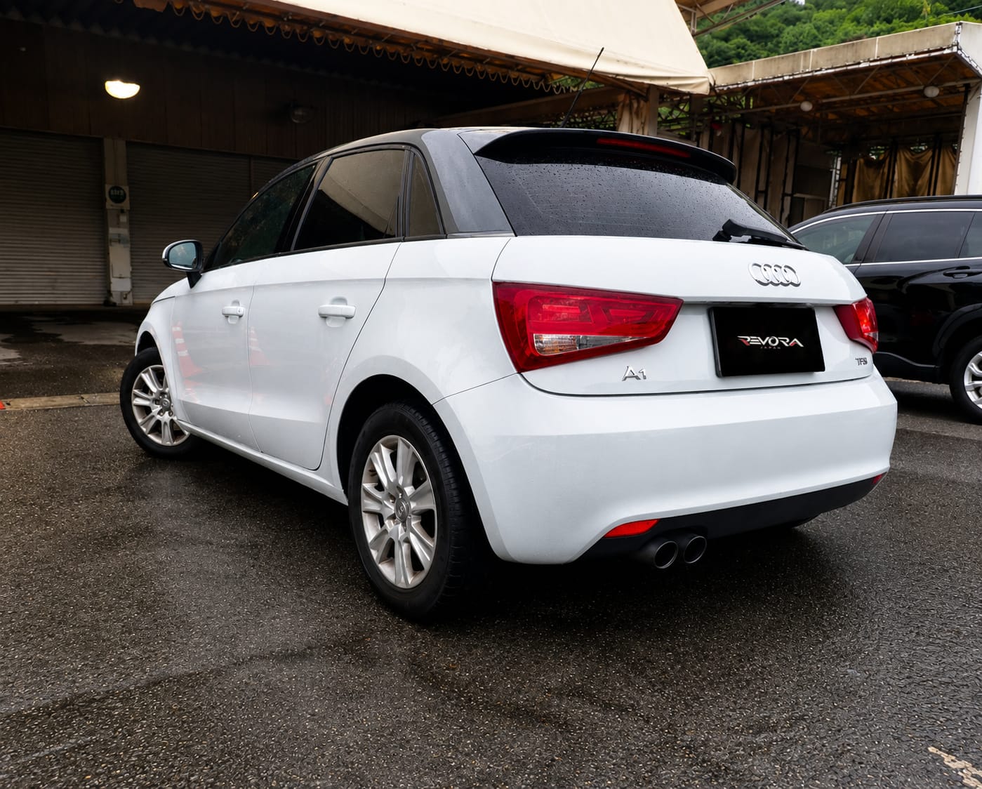 2014 Audi A1 1.4 TFSI, rear three-quarter view