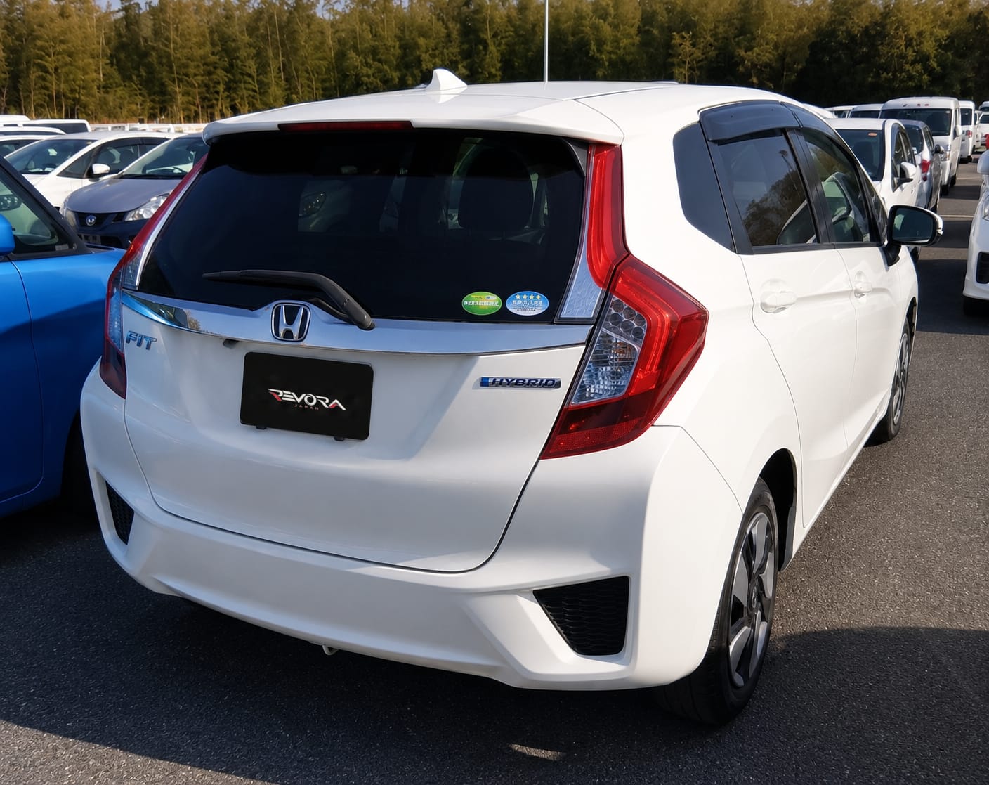 2015 Honda Fit F Package, rear three-quarter view